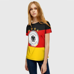 Женская футболка 3D Сборная Германии флаг - фото 2
