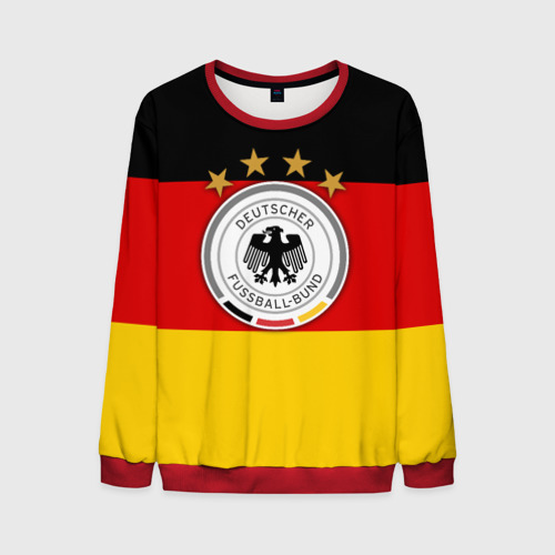 Мужской свитшот 3D Сборная Германии флаг, цвет красный