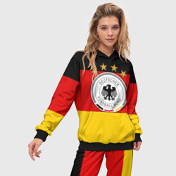 Женский костюм с толстовкой 3D Сборная Германии флаг - фото 2