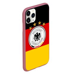 Чехол для iPhone 11 Pro матовый Сборная Германии флаг - фото 2