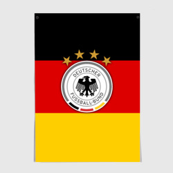Постер Сборная Германии флаг