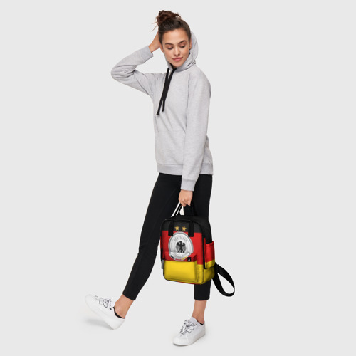 Женский рюкзак 3D с принтом Сборная Германии флаг, фото #4