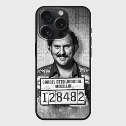 Чехол силиконовый для Apple iPhone 15 Pro Мax матовый Пабло Эскобар