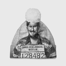 Шапка 3D c помпоном Пабло Эскобар