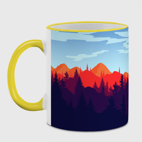 Кружка с полной запечаткой Firewatch collection, цвет Кант желтый - фото 2