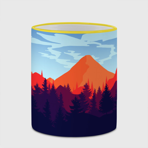 Кружка с полной запечаткой Firewatch collection, цвет Кант желтый - фото 4