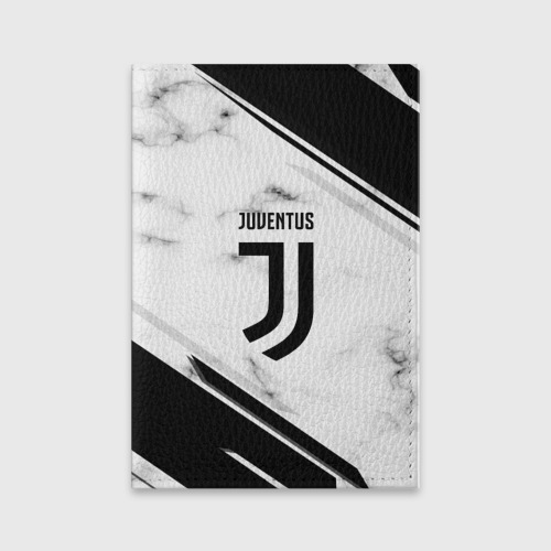 Обложка для паспорта матовая кожа Juventus, цвет синий