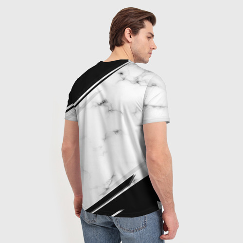 Мужская футболка 3D с принтом Juventus, вид сзади #2