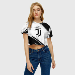 Женская футболка Crop-top 3D Juventus - фото 2