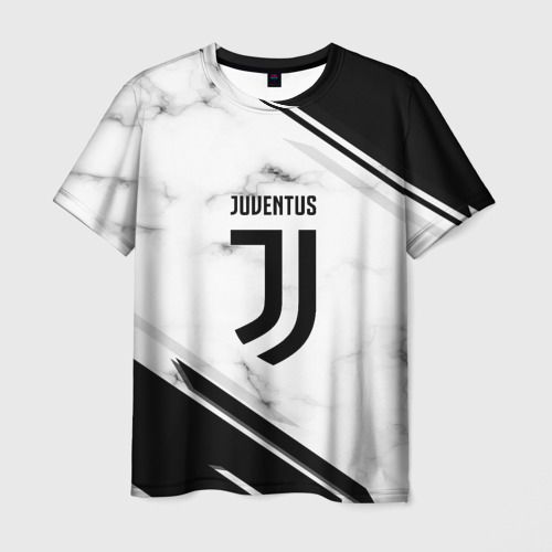 Мужская футболка 3D с принтом Juventus, вид спереди #2