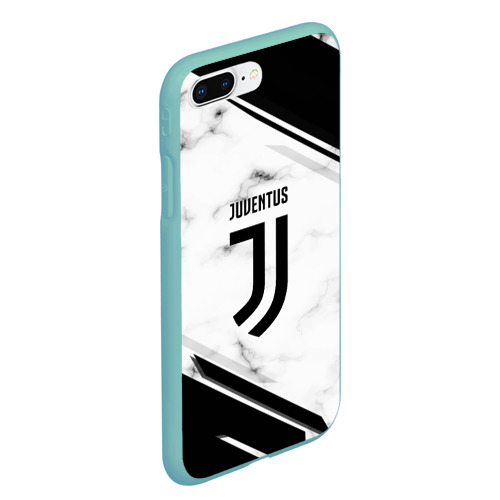 Чехол для iPhone 7Plus/8 Plus матовый Juventus, цвет мятный - фото 3