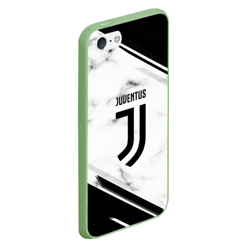 Чехол для iPhone 5/5S матовый Juventus, цвет салатовый - фото 3