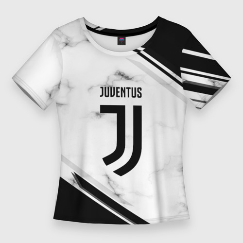 Женская футболка 3D Slim Juventus, цвет 3D печать