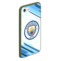 Чехол для iPhone 5/5S матовый Manchester city - фото 2