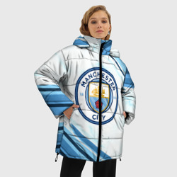 Женская зимняя куртка Oversize Manchester city - фото 2