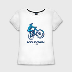 Женская футболка хлопок Slim Велосипед