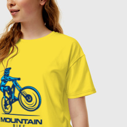 Женская футболка хлопок Oversize Велосипед - фото 2