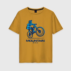 Женская футболка хлопок Oversize Велосипед