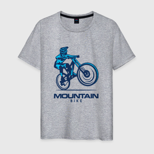 Мужская футболка хлопок Велосипед, цвет меланж