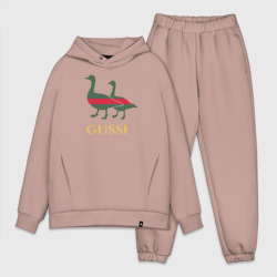 Мужской костюм oversize хлопок Gussi GG