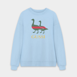 Мужской свитшот oversize без начеса хлопок Gussi GG