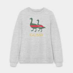 Мужской свитшот oversize без начеса хлопок Gussi GG