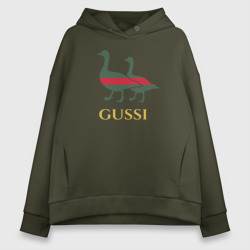 Женское худи Oversize хлопок Gussi GG
