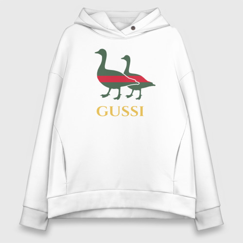 Женское худи Oversize хлопок Gussi GG