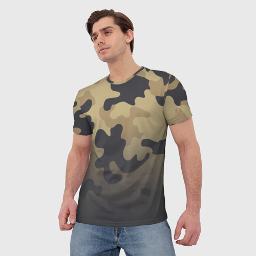 Мужская футболка 3D Camouflage - Series 1, цвет 3D печать - фото 3