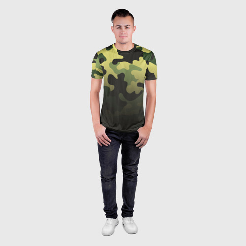 Мужская футболка 3D Slim Camouflage - Series 3, цвет 3D печать - фото 4