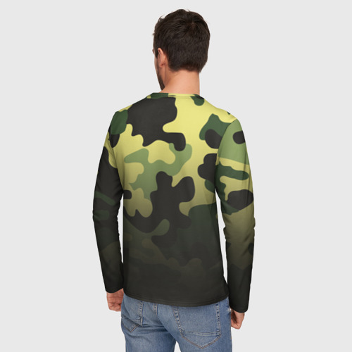 Мужской лонгслив 3D Camouflage - Series 3, цвет 3D печать - фото 4