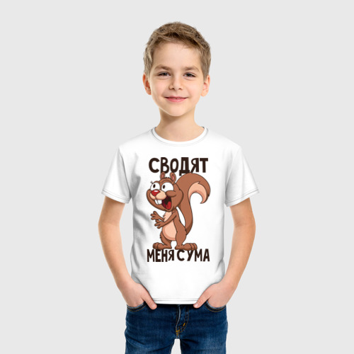 Детская футболка хлопок "Эти орешки" парная жен, цвет белый - фото 3