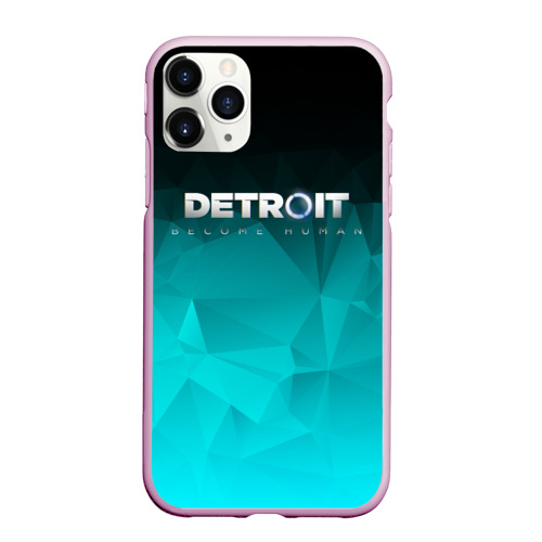 Чехол для iPhone 11 Pro Max матовый Detroit Become Human, цвет розовый