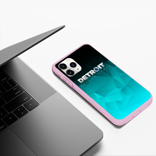 Чехол для iPhone 11 Pro Max матовый Detroit Become Human, цвет розовый - фото 5