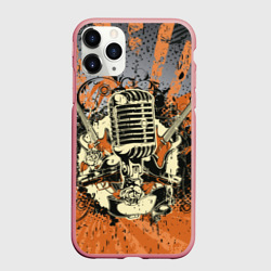 Чехол для iPhone 11 Pro Max матовый Microphone