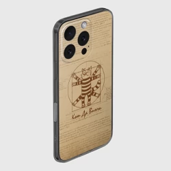 Чехол для iPhone 16 Pro Max силиконовый с защитой камеры Кот Да Винчи - фото 2