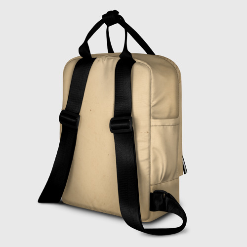 Женский рюкзак 3D с принтом Кот Да Винчи, вид сзади #1