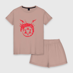 Женская пижама с шортиками хлопок Стальной Алхимик