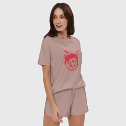 Женская пижама с шортиками хлопок Стальной Алхимик - фото 2
