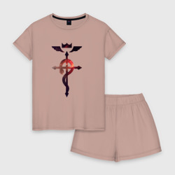 Женская пижама с шортиками хлопок Стальной Алхимик