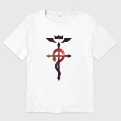 Мужская футболка хлопок Oversize Стальной Алхимик