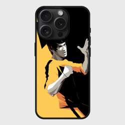 Чехол силиконовый для Apple iPhone 15 Pro Мax матовый Bruce Lee