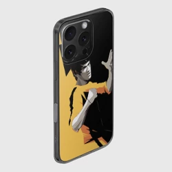 Чехол для iPhone 16 Pro силиконовый с защитой камеры Bruce Lee - фото 2