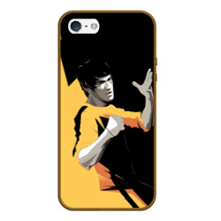 Чехол для iPhone 5/5S матовый Bruce Lee