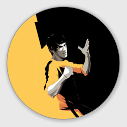 Круглый коврик для мышки Bruce Lee