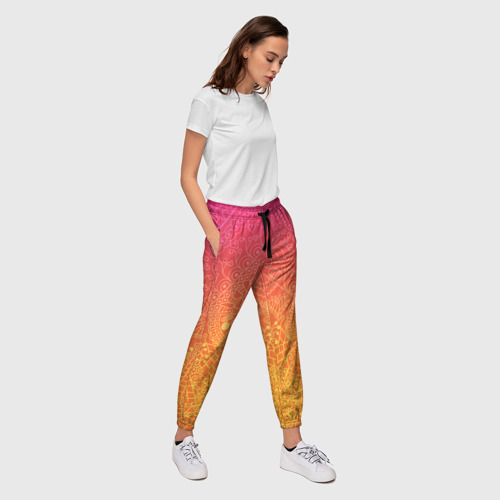 Женские брюки 3D Солнечные мандалы - фото 5
