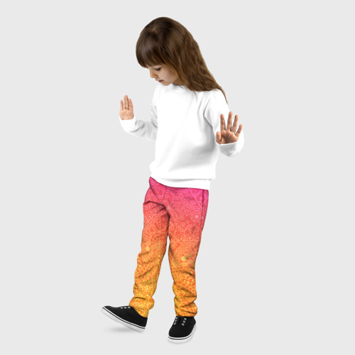 Детские брюки 3D Солнечные мандалы, цвет 3D печать - фото 3