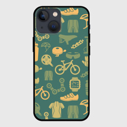Чехол для iPhone 13 mini Велосипедист