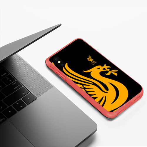 Чехол для iPhone XS Max матовый Liverpool Ливерпуль, цвет красный - фото 5