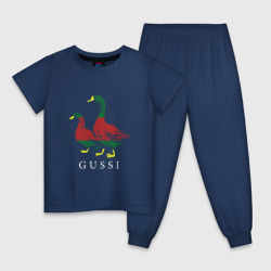 Детская пижама хлопок Модный гусь gussi